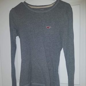 Hollister Gray Long Sleeve